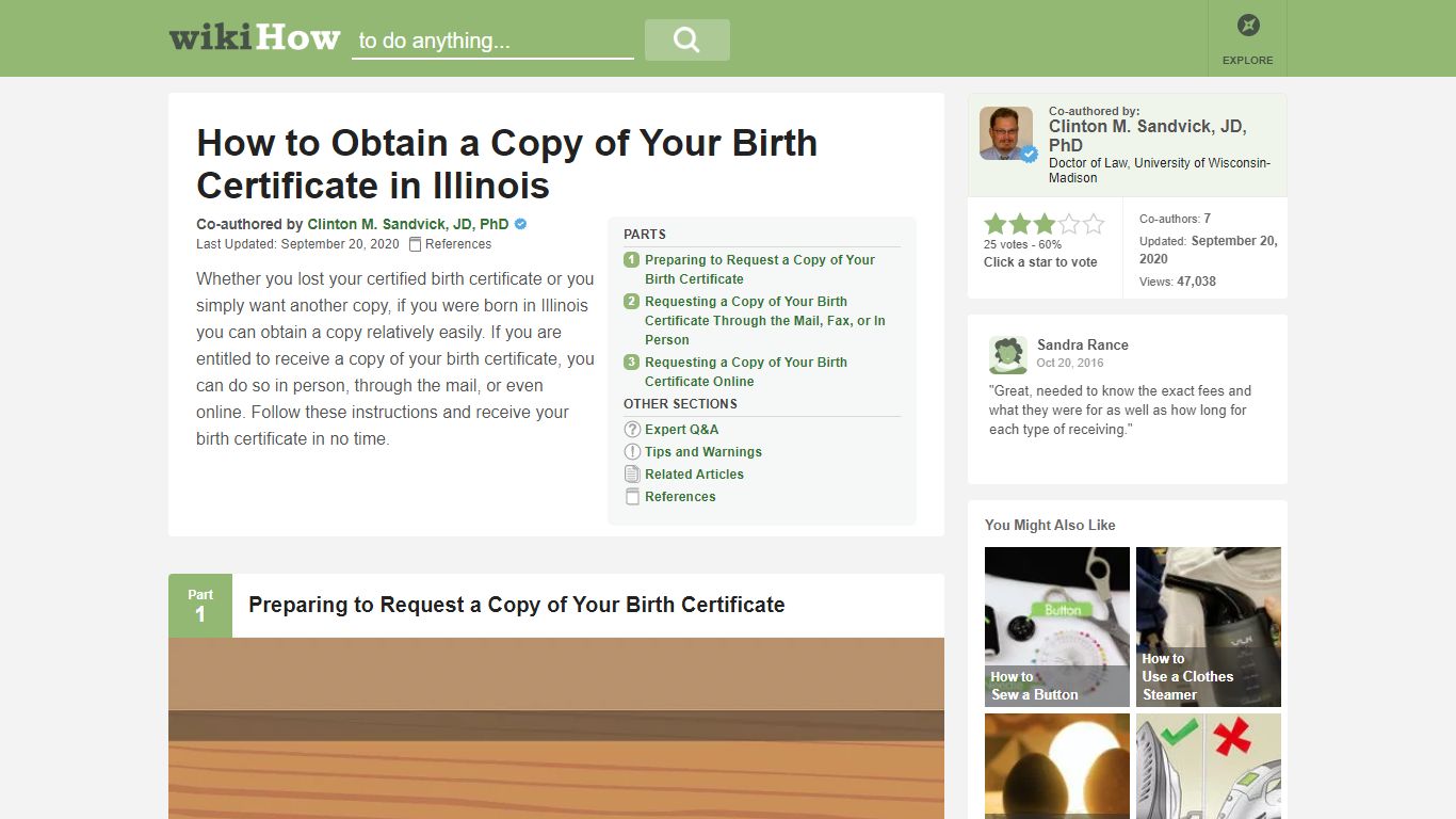 How to Obtain a Copy of Your Birth Certificate in Illinois - wikiHow